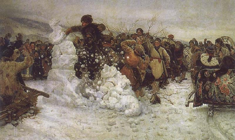 Vasily Surikov The Taking of the Snow Germany oil painting art